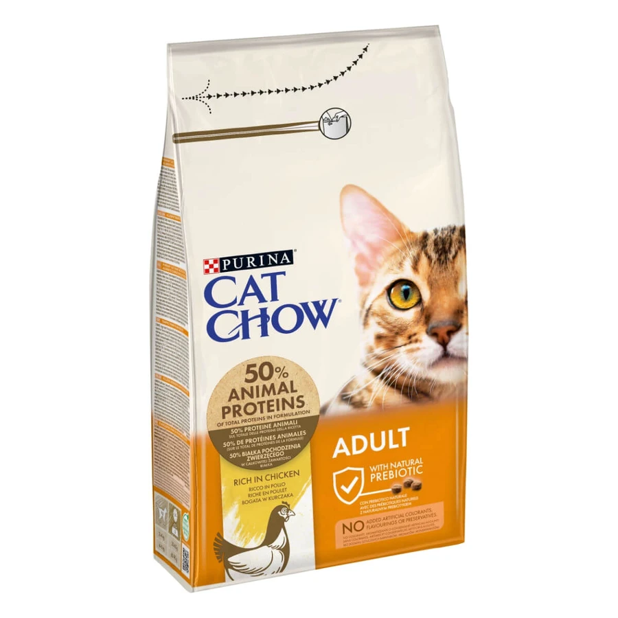 PURINA Cat Chow Adult, Kurczak, sucha karma dla kotów, 1,5 kg: ceny i cechy