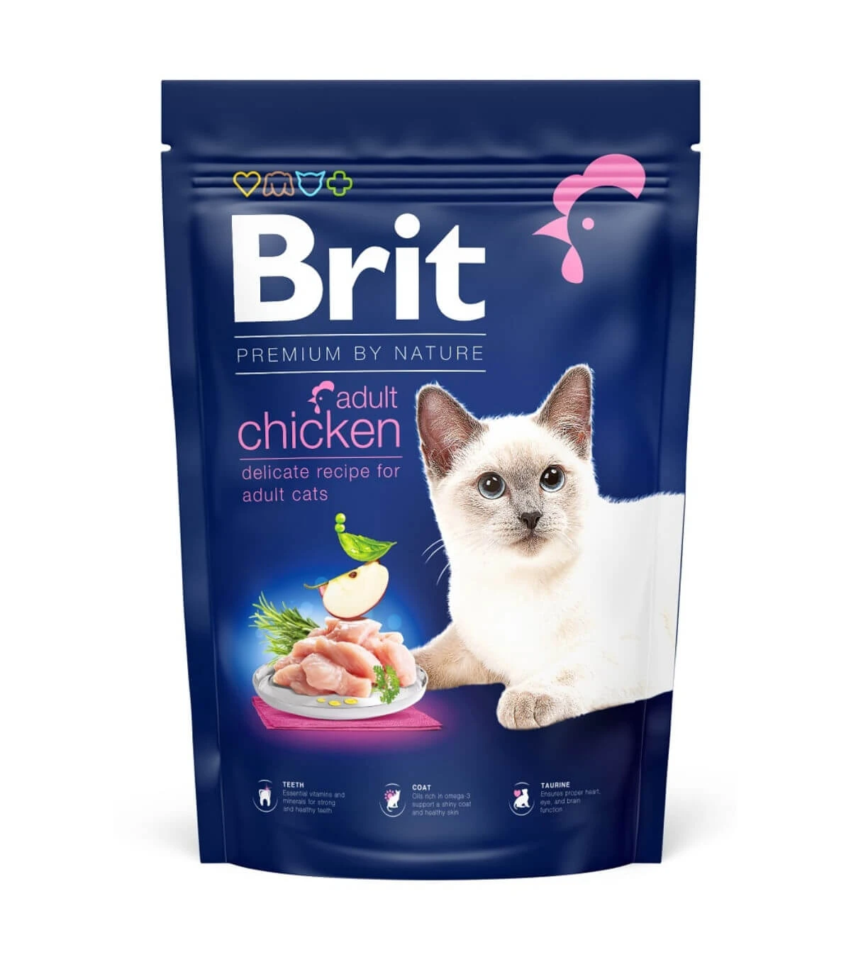 BRIT Premium by Nature, Huhn, Katzentrockenfutter, 1,5kg