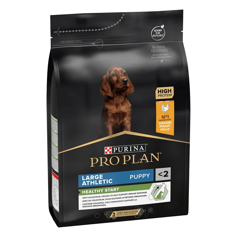 PURINA Pro Plan Athletic Puppy L, Kip, droogvoer voor jonge honden, atletische constitutie, 3kg