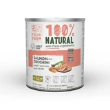 FRESH FARM Coarse XS-XL, Somon și Zucchini, conservă hrană umedă fără cereale câini, (pate), 800g