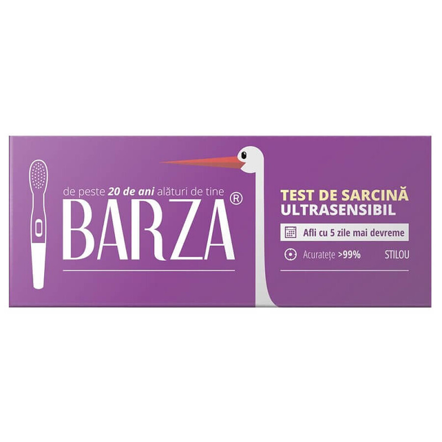 Test de sarcina stilou ultrasensibil, 1 bucata, Barza