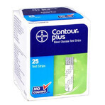 Contour Plus Blutzuckermessgerät, 25 Stück, Bayer