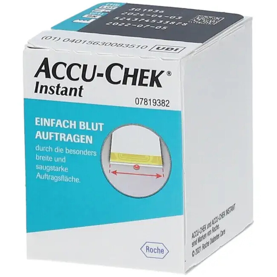 Accu-Chek Instant blood glucose meter tests, 50 pieces, Roche