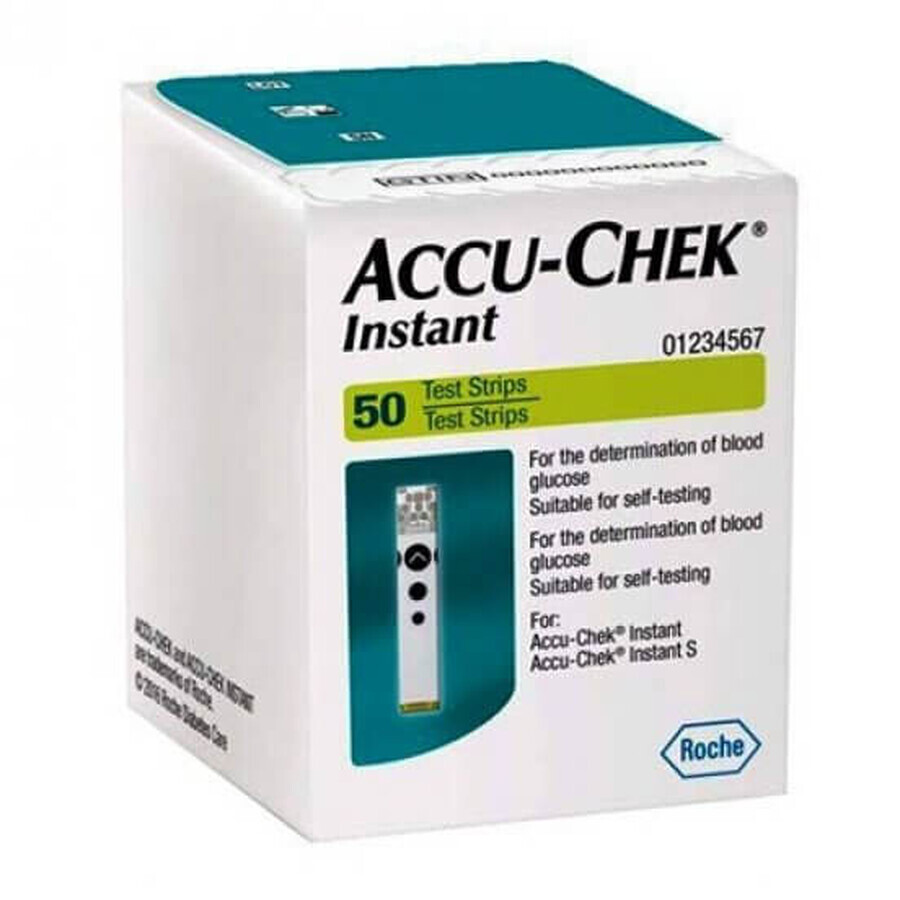 Accu-Chek Instant blood glucose meter tests, 50 pieces, Roche