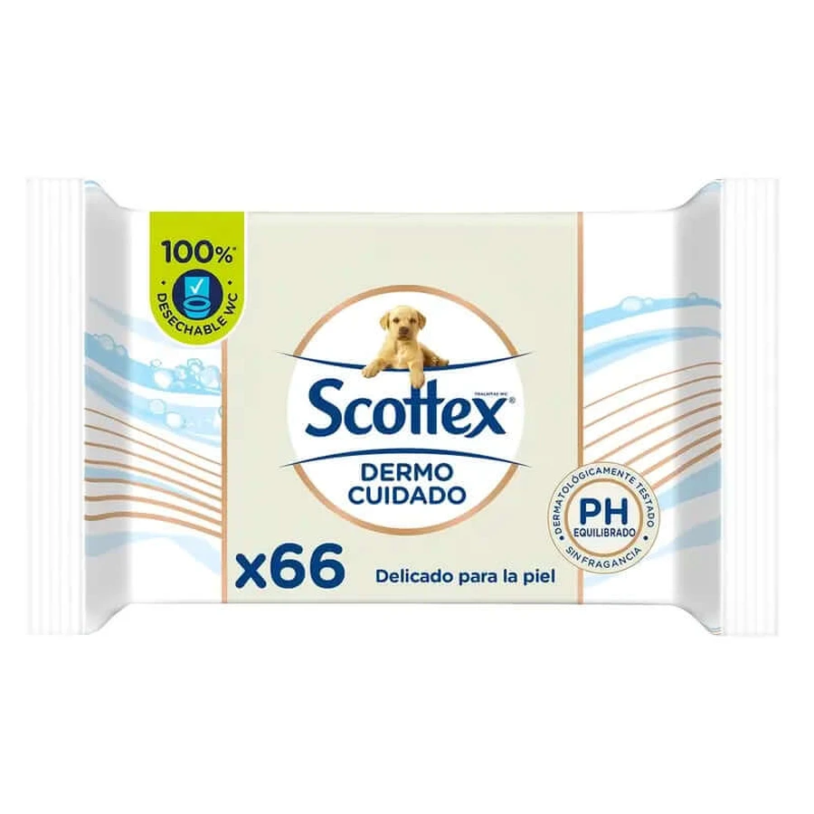 Scottex Dermo Care Hârtie igienică umedă, 66 buc.