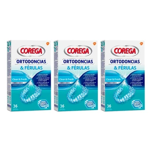 Corega Triplo Ortodonție și atele, 3 x 36 tablete