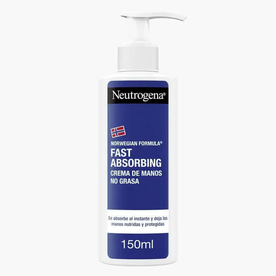 Neutrogena Crema mani a rapido assorbimento Texture leggera, 150 ml