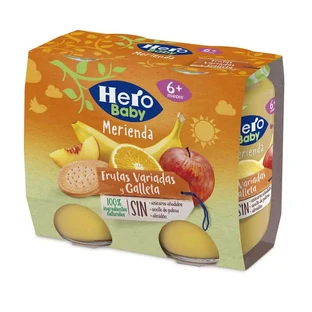 Hero Baby Snack Fructe asortate și biscuiți 2X190G