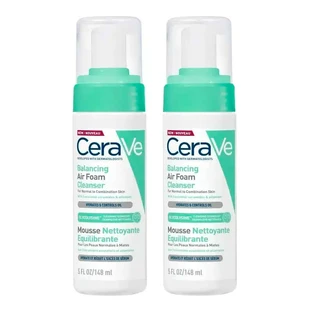 CeraVe Air Foam Rebalancing Cleanser , Pachet 2 x 148 ml