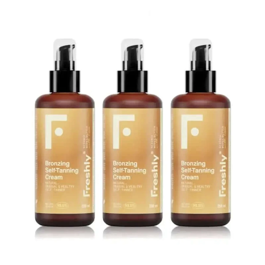 Freshly Bronzing Radiance Self-Tanning Cream, 3x200ml