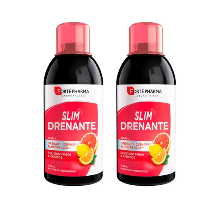 Forté Pharma Duplo Slim Drenaj aromă de citrice, 2 x 500 ml
