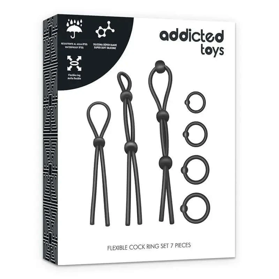 Addicted Toys Kit di 7 anelli flessibili in silicone