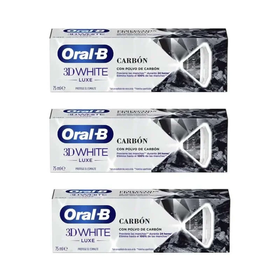 Dentifricio Oral-B al carbone vegetale, 3X75 Ml