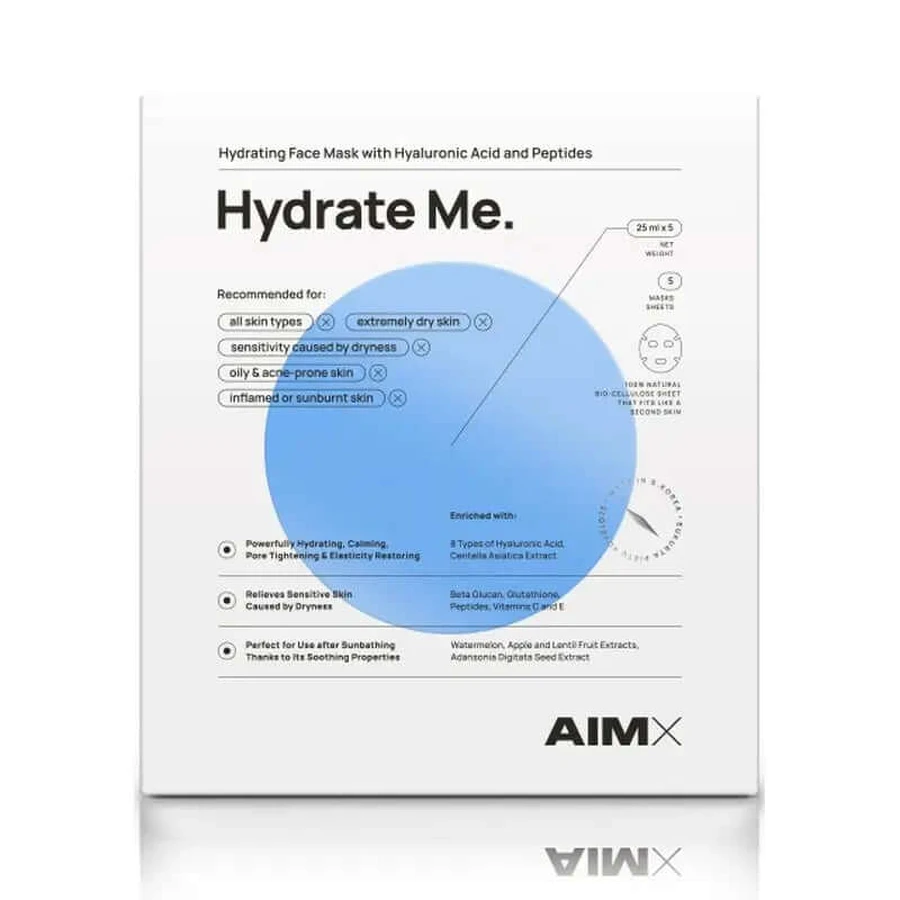 Maseczka do twarzy Aimx "Hydrate Me", 25 ml: ceny i cechy