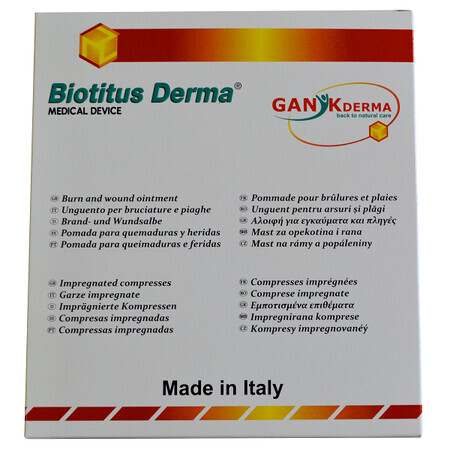 Comprese impregnate Biotitus Derma, 10 buc, Ganikderma