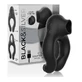 Black&Silver - Anello vibrante in silicone con 3 motori ricaricabili nero