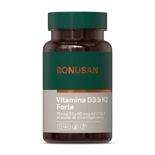Bonusan Vitamina D3 & K2 Forte, 120 perle