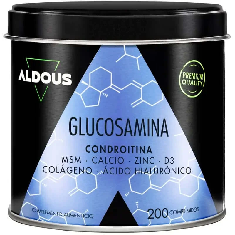 Aldous Bio Glucosamin, Chondroitin, Msm, Kollagen, Hyaluronsäure, Zink, Kalzium und Vitamin D3, 200 Tabletten