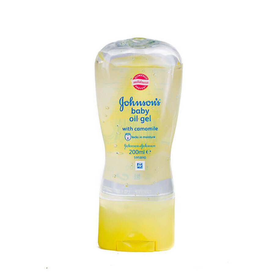 Ulei gel cu musetel pentru masajul bebelusului Johnsons Baby, 200 ml, Johnson&Johnson