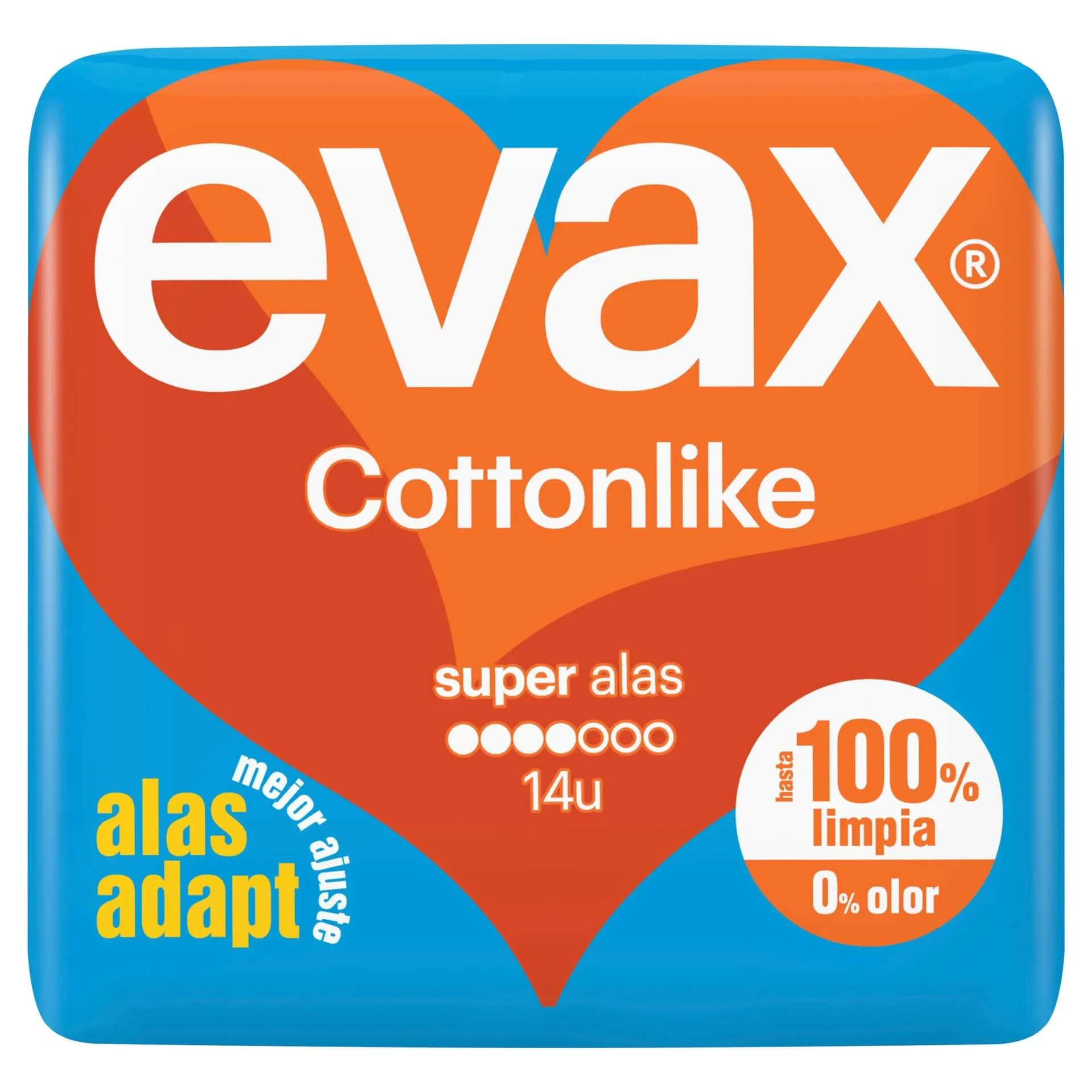 Evax Cottonlike Super Compresses mit Flügeln, 14 Stück