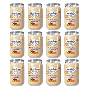 Nutriben Potito Apple Banana & Carotă , 12 x 235 grame