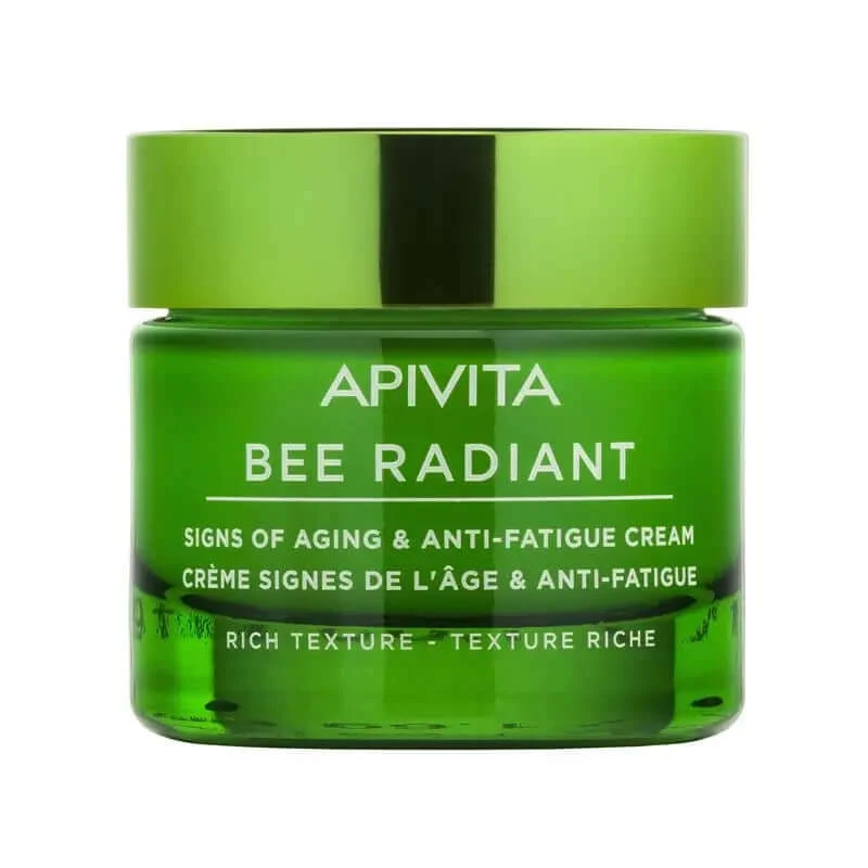 APIVITA Bee Radiant Age-Responsive und Anti-Müdigkeits-Creme mit weißer Pfingstrose und patentiertem Propolis
