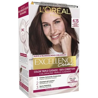 L'Oréal Paris Excellence Creme Permanent Hair Color - Nuanță 4.15 Iced Dark Brown