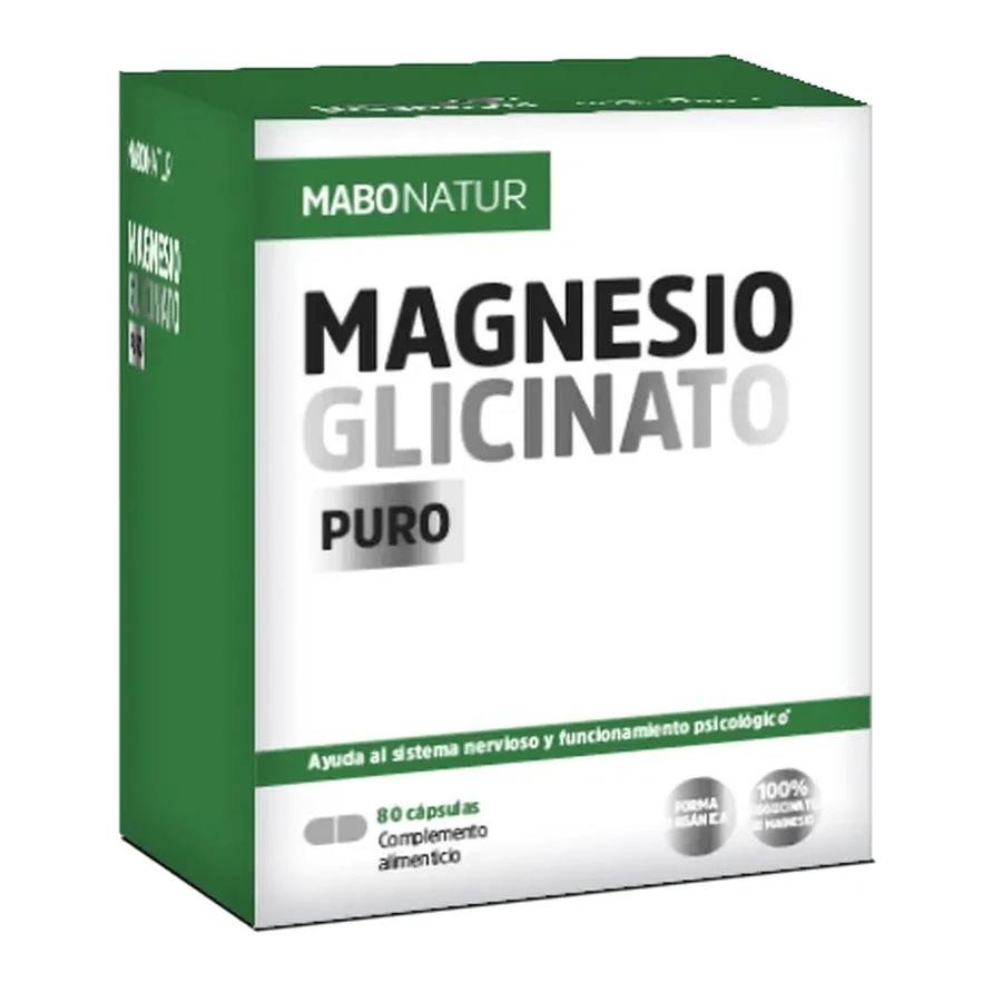 Mabonatur Zuiver Magnesium Glycinaat, 80 caps