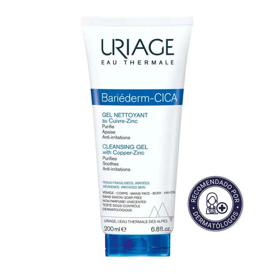 Gel nettoyant Bariéderm Cica d'Uriage, 200 ml