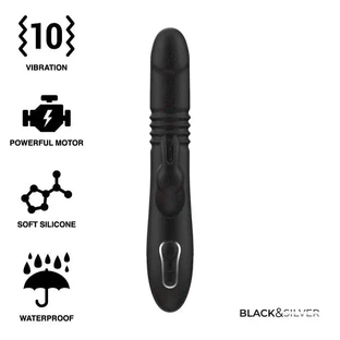 Vibrazione stimolante Kenji Black&Silver compatibile con la tecnologia wireless Watchme
