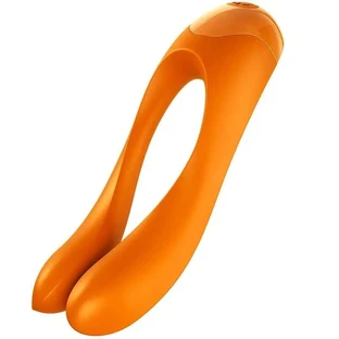 Satisfyer Vibrator Candy Cane Orange Vibrator cu degetul