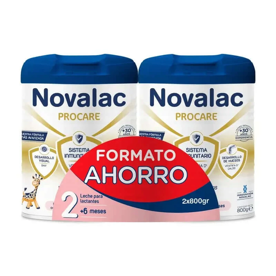 Novalac Procare 2 Latte di proseguimento Confezione risparmio 2X800Gr