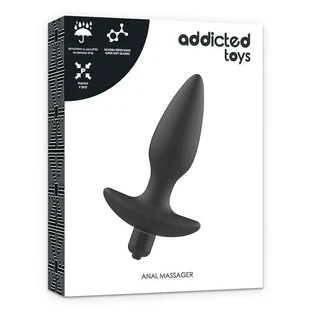 Addicted Toys Masażer analny z wibracjami czarny