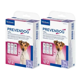 Virbac Prevendog Colier antiparazit, pachet 2 x 60 cm 2 unități