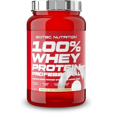 Whey Protein Professional Vanilla Very Berry, 920 Gramm, Scitec Nutrition