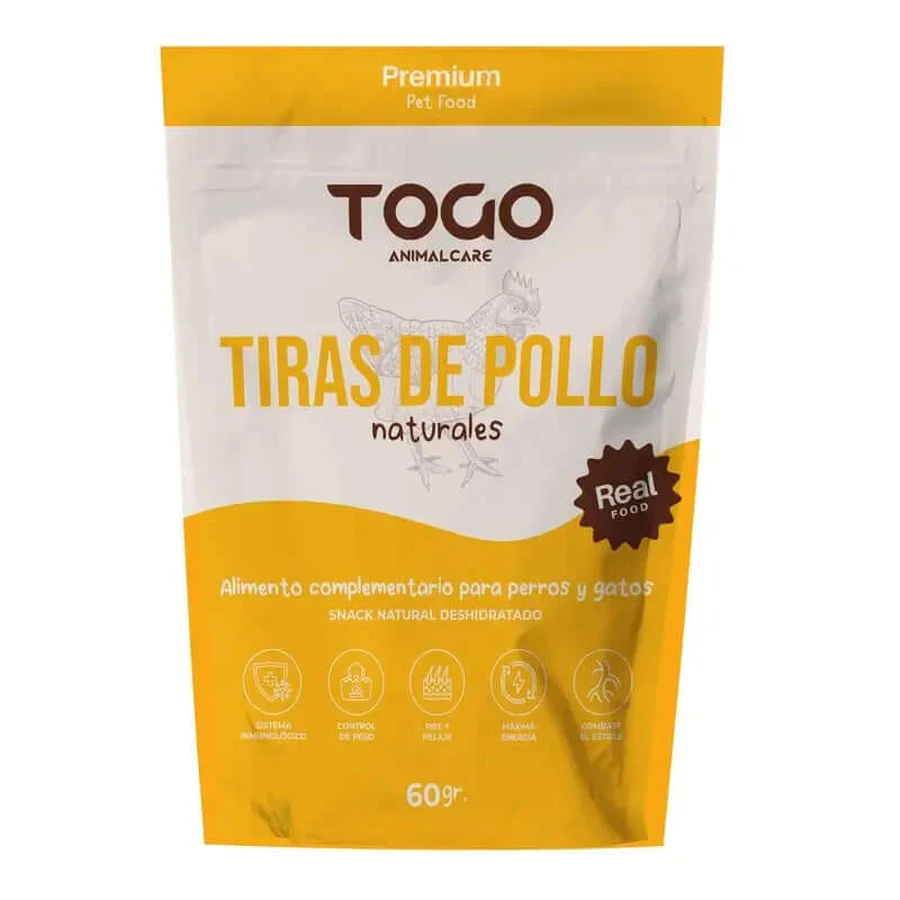 Togo Snack Natural Chicken Strips, 1 unité