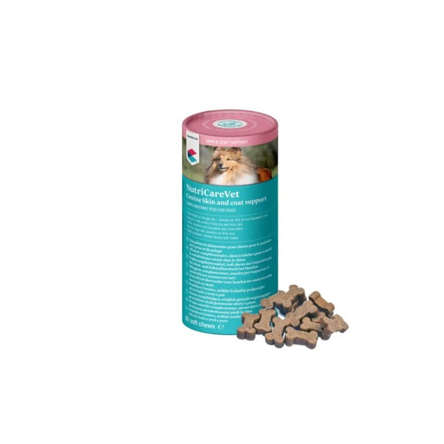 Covetrus Nutricarevet Piele și blană pentru câini, 60Chews
