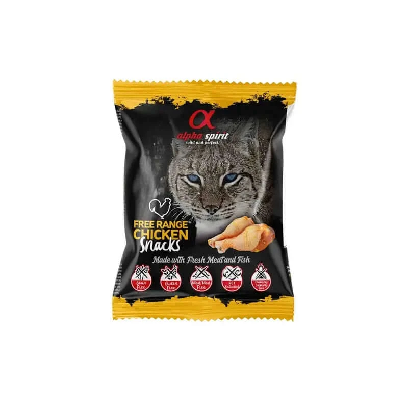 Alpha Spirit Feline Freilandhuhn Snacks 24X50Grs