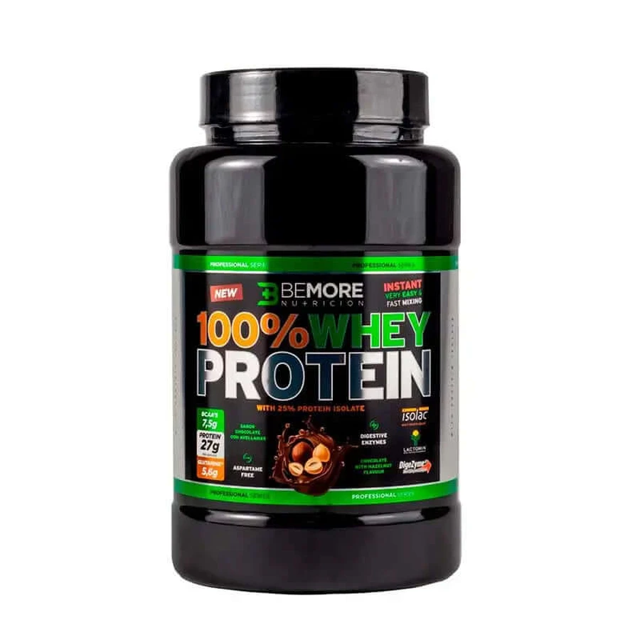 Bemore Nutrition 100% Proteine Whey al gusto di nocciola e cioccolato 1 Kg