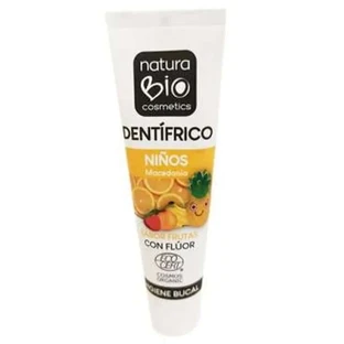 Naturabio Cosmetics Dentifrice pour enfants Macédoine avec fluor 50Ml