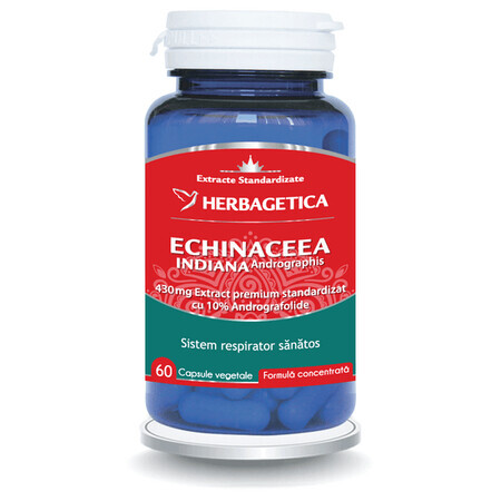 Echinaceea Indiana, 60 capsule, Herbagetica