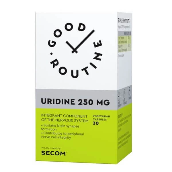 Uridin Gute Routine, 250 mg, 30 Kapseln, Secom