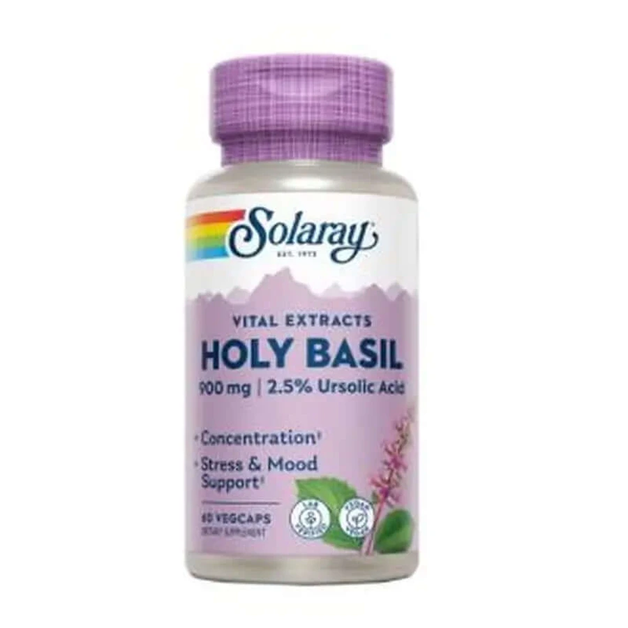Solaray Busuioc Sfânt 450Mg. 60 Capsule