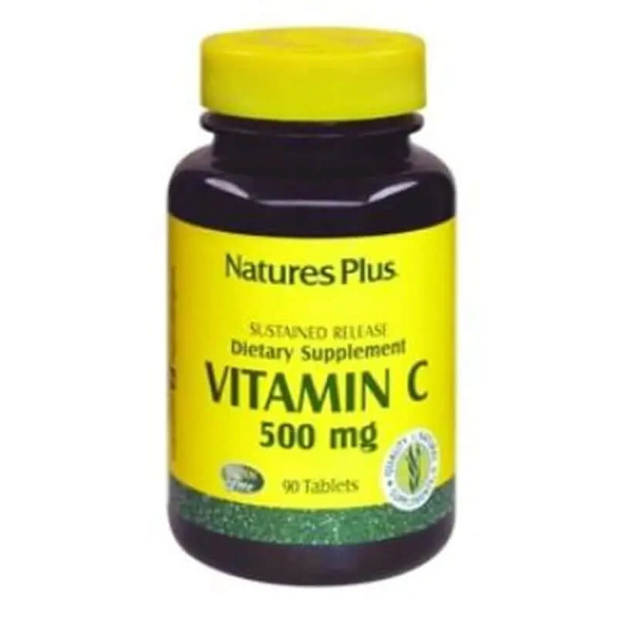 Natures Plus Vit. C 500Mg + Cynorrhodon (Action retardée), 90 Comprimés