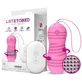 Latetobed Vibro-Ei mit Rotation Fernbedienung Usb Silikon Rosa