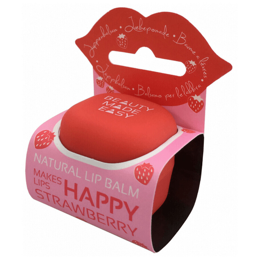 Natürlicher Lippenbalsam mit Erdbeere, 6.8g, Beauty Made Easy
