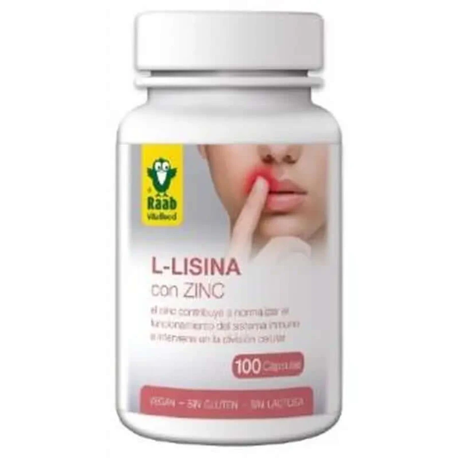 Raab Vitalfood L-Lisina Con Zinco 100Capsule Sg Vegan