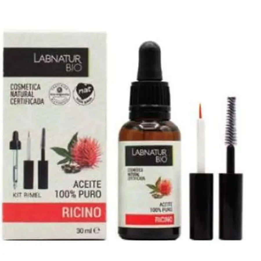 Labnatur Bio-Rizinusöl 30ml + Wimperntusche-Set