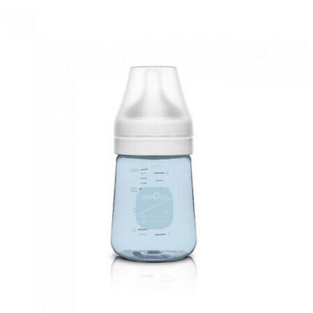 Premium anti-colic bottle with S teat, Blue, 160 ml, Spectra