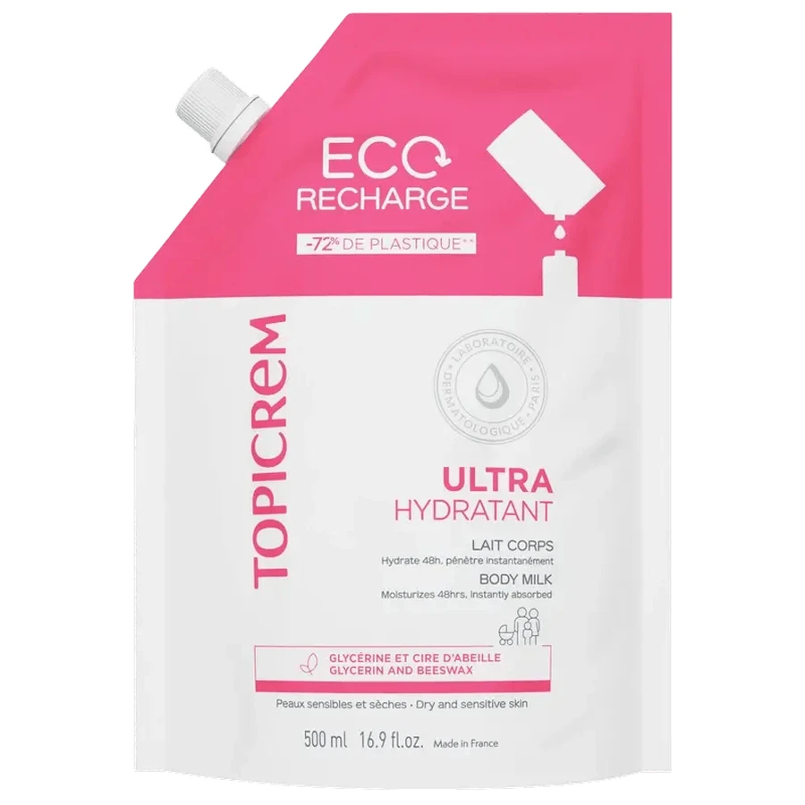 Topicrem Uh Recarga Leche Ultra-Hidratante Corporal, 500 Ml
